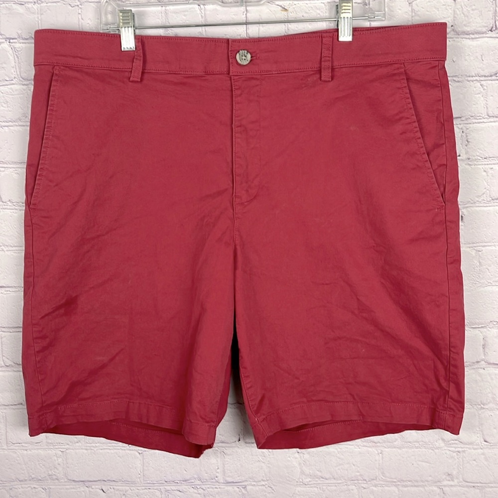 Chaps Men's Red Flat Front Shorts Size: 38W